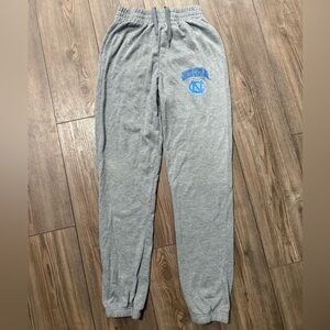 UNC Tar Heels Pro Edge Gray Jogger Sweatpants Drawstring NCAA Size S